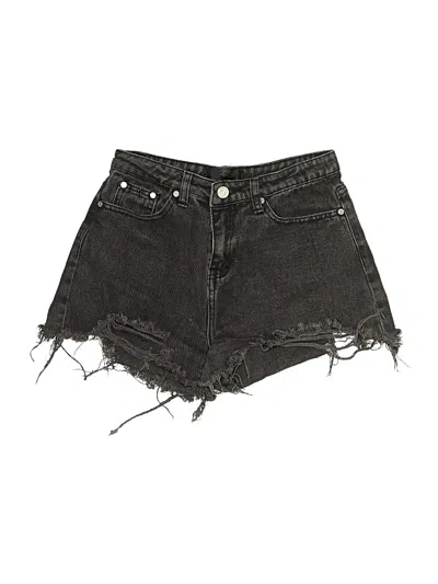 Pre-owned Missguided Denim Shorts In Black