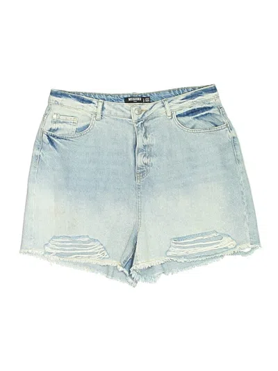 Pre-owned Missguided Denim Shorts In Blue