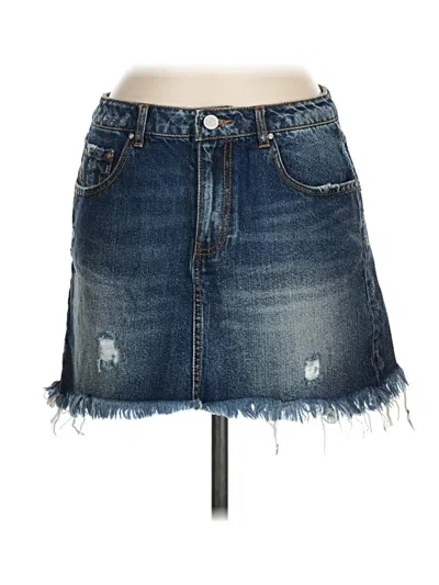 Missguided Denim Skirt In Blue