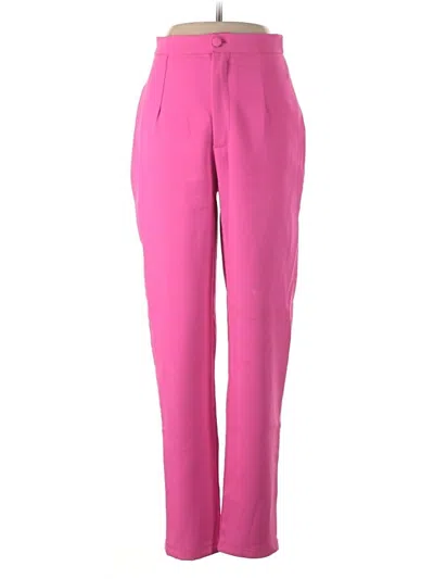 Pre-owned Missguided Dress Pants In Pink