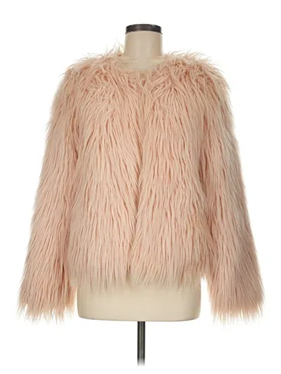 Pre-owned Missguided Faux Fur Jacket In Pink