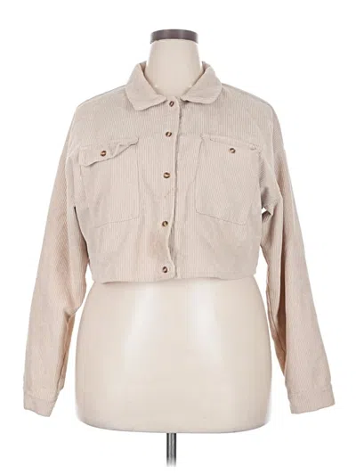 Pre-owned Missguided Jacket In Tan