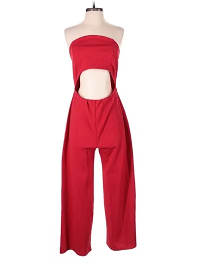 Pre-owned Missguided Jumpsuit In Red