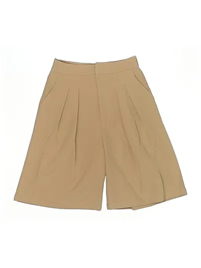 Pre-owned Missguided Khaki Shorts In Brown