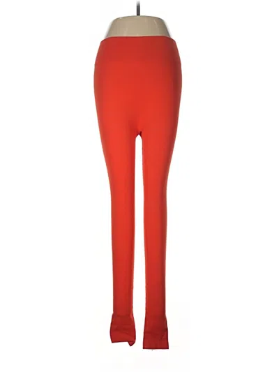 Pre-owned Missguided Leggings In Red