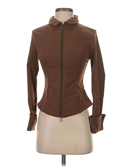 Pre-owned Missguided Long Sleeve Blouse In Brown