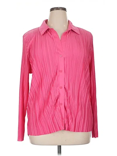 Pre-owned Missguided Long Sleeve Blouse In Pink
