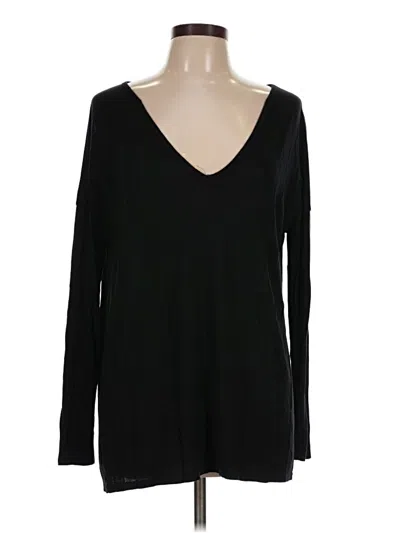 Pre-owned Missguided Long Sleeve T-shirt In Black