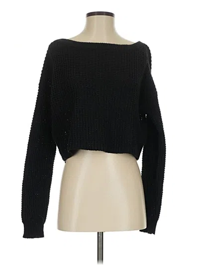 Pre-owned Missguided Pullover Sweater In Black