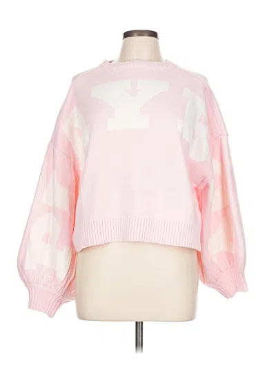 Pre-owned Missguided Pullover Sweater In Pink