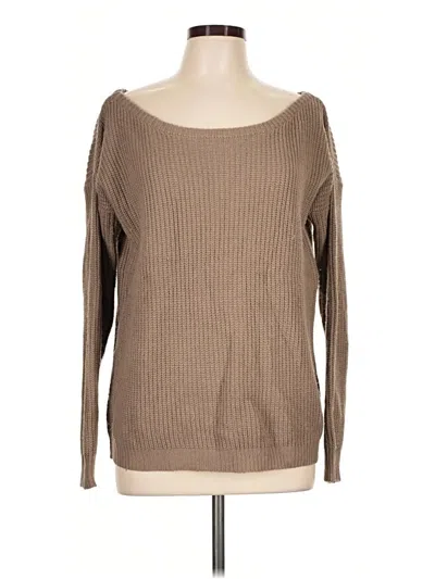 Pre-owned Missguided Pullover Sweater In Tan