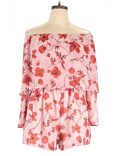 Pre-owned Missguided Romper In Pink