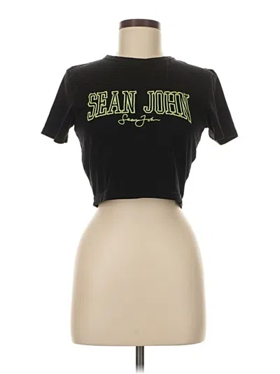 Pre-owned Missguided Short Sleeve T-shirt In Black