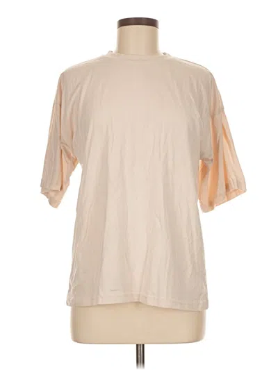 Pre-owned Missguided Short Sleeve T-shirt In Tan