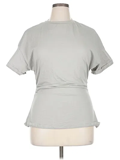 Pre-owned Missguided Short Sleeve Turtleneck In Gray