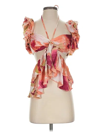 Pre-owned Missguided Sleeveless Blouse In Pink