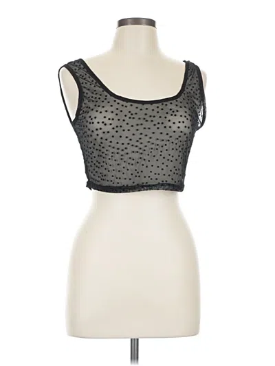 Pre-owned Missguided Sleeveless Top Black Sweetheart Neckline Tops