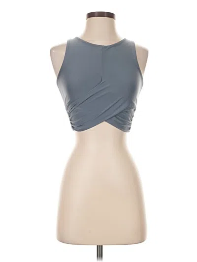 Pre-owned Missguided Sleeveless Top Gray Halter Neckline Tops
