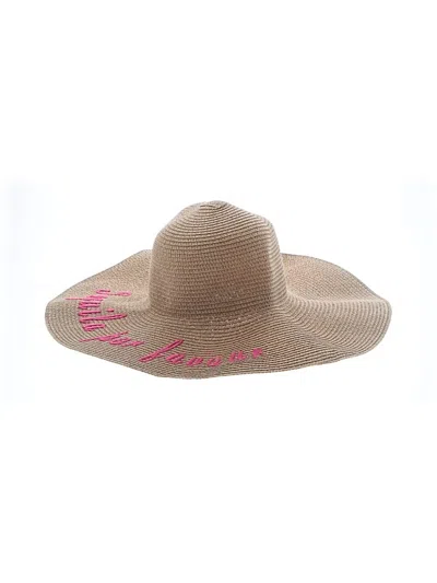 Pre-owned Missguided Sun Hat In Tan