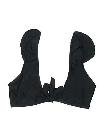 Pre-owned Missguided Swimsuit Top Black Swimwear