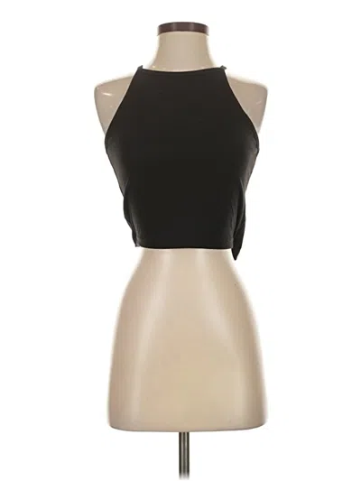 Pre-owned Missguided Tank Top Black Halter Neckline Tops