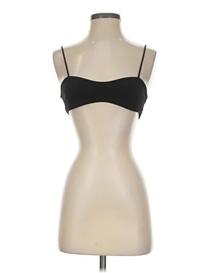 Pre-owned Missguided Tank Top Black Strapless Neckline Tops