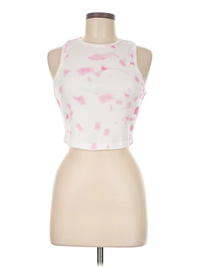 Pre-owned Missguided Tank Top Pink Halter Neckline Tops