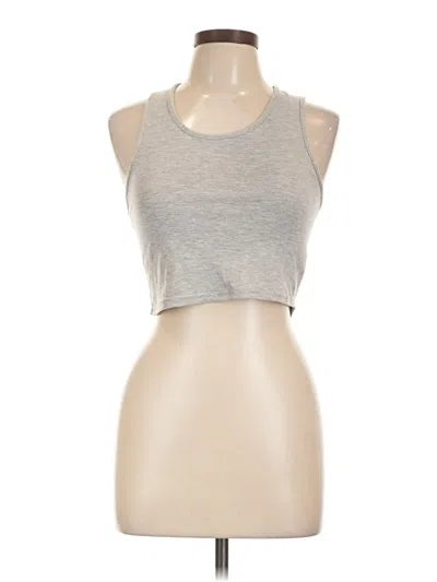 Pre-owned Missguided Tank Top Silver Halter Neckline Tops