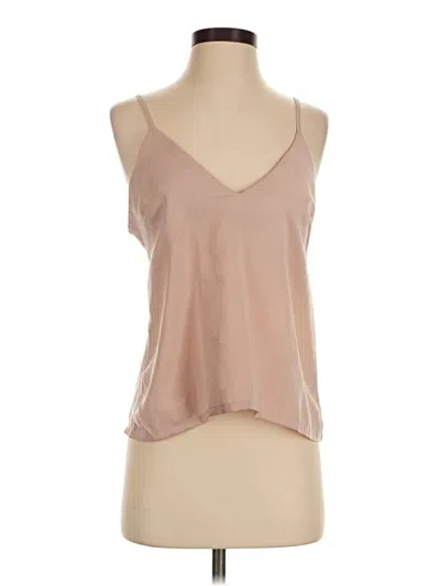 Pre-owned Missguided Tank Top Tan Halter Neckline Tops