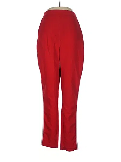 Pre-owned Missguided Track Pants In Red