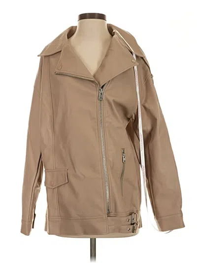 Pre-owned Missguided Trenchcoat In Tan