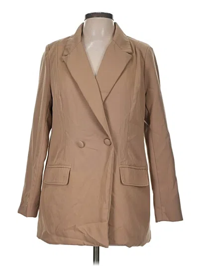 Pre-owned Missguided Trenchcoat In Tan