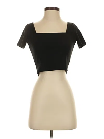 Pre-owned Missguided Tube Top Black Square Neckline Tops