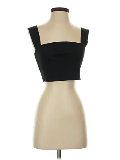 Pre-owned Missguided Tube Top Black Strapless Neckline Tops