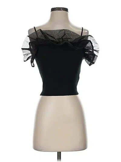 Pre-owned Missguided Tube Top Black Strapless Neckline Tops