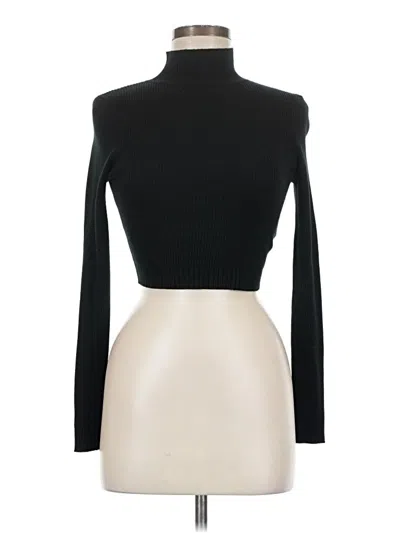 Pre-owned Missguided Turtleneck Sweater In Black