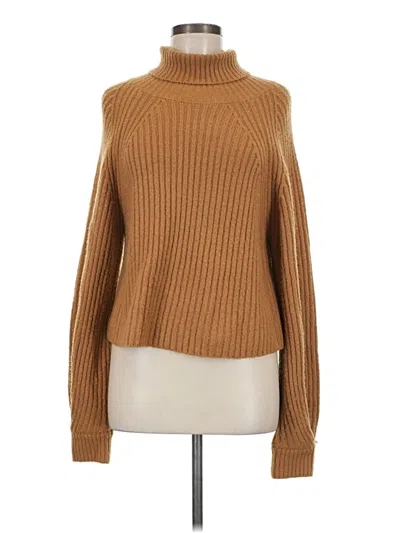 Pre-owned Missguided Turtleneck Sweater In Brown