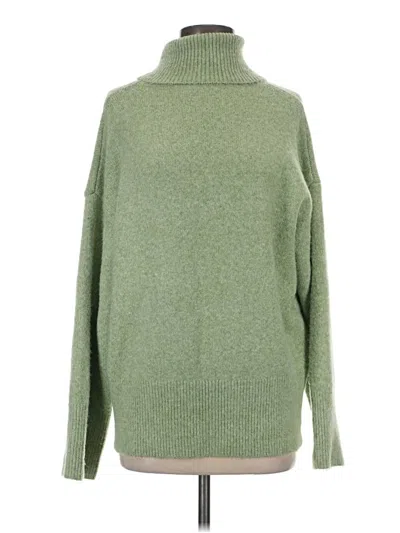 Pre-owned Missguided Turtleneck Sweater In Green