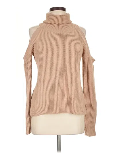 Pre-owned Missguided Turtleneck Sweater In Tan