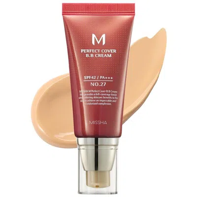 Missha Ladies M Perfect Cover Bb Cream 1.69 oz Honey Beige #27 8806150614485 In ["yellow","beige"]