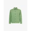 Missing Clothier Green Patch-pocket Boxy-fit Linen Jacket