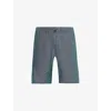 Missing Clothier Drawstring-waistband Regular-fit Linen In Teal