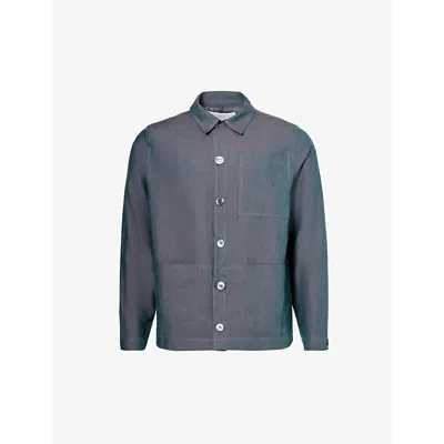 Missing Clothier Patch-pocket Relaxed-fit In Teal