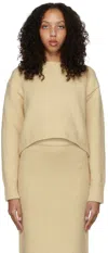 Missing You Already Shearing Round Neck Knit Top- Yellow In Yellow