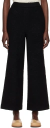Missing You Already Black Wide-leg Lounge Pants In Black
