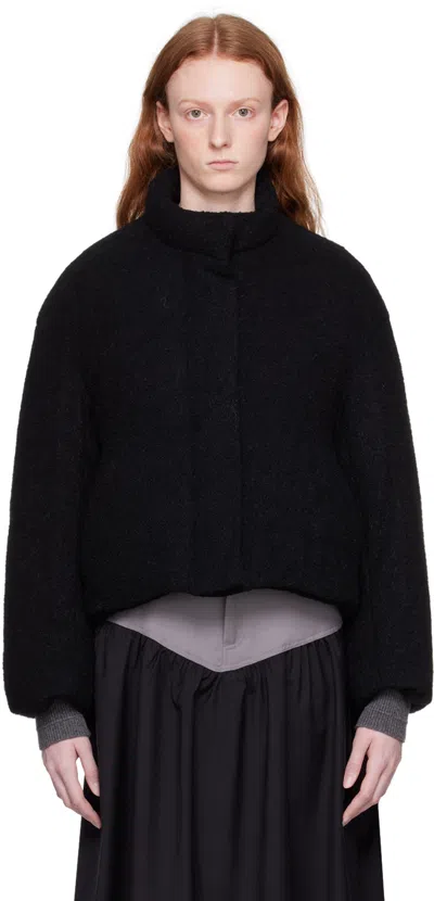 Missing You Already Black Zipped Down Jacket