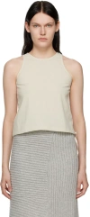 Missing You Already Gray Drawstring Tank Top In Light Grey