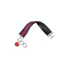 Mission Atelier Women's Ascension Bracelet In Red And Navy Ribbon In Black