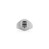 Mission Atelier Women's Wingtip Oval Signet Ring In Silver In Metallic