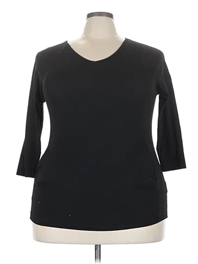 Pre-owned Misslook 3/4 Sleeve T-shirt In Black